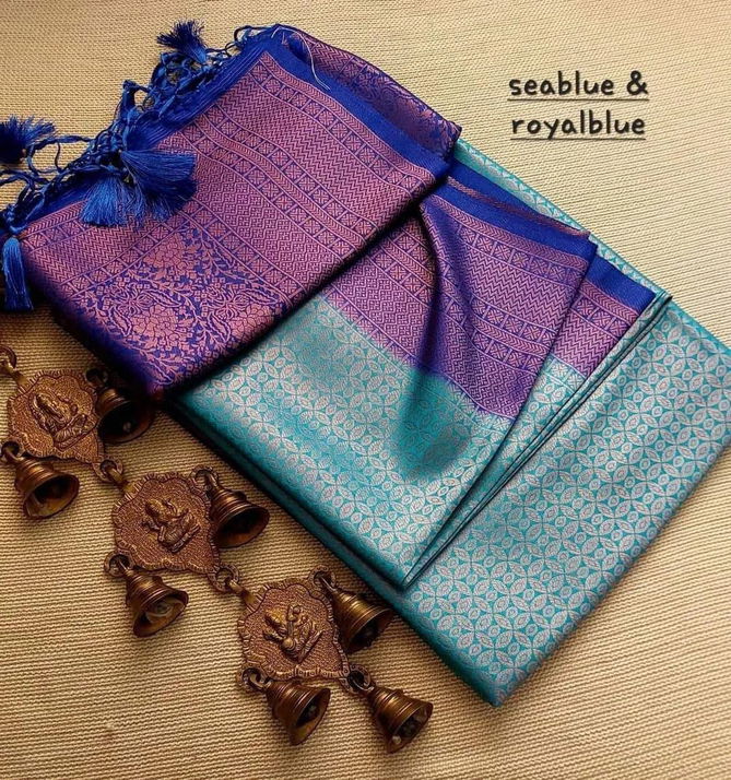 Kubera King Designer Softy Silk Sarees Catalog